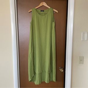 Eskandar Sleeveless Linen Dress